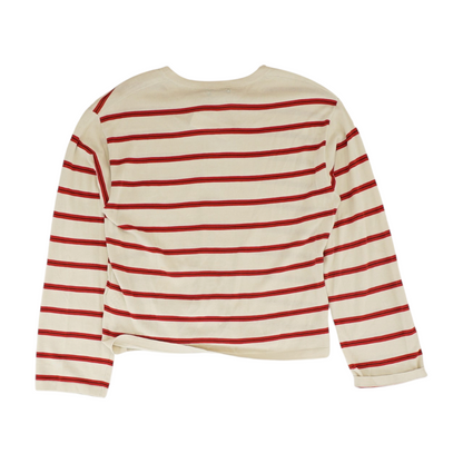Red Striped Blouse