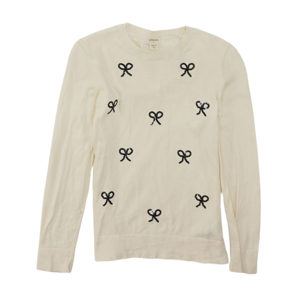Ivory Graphic Pullover Sweater