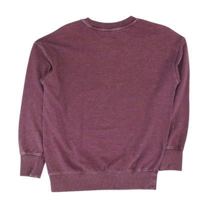 Maroon Solid Sweatshirt Pullover
