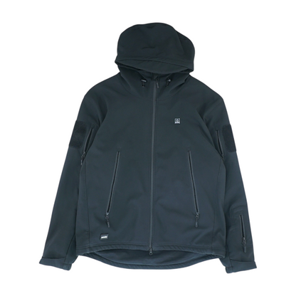 Black Solid Rain Jacket
