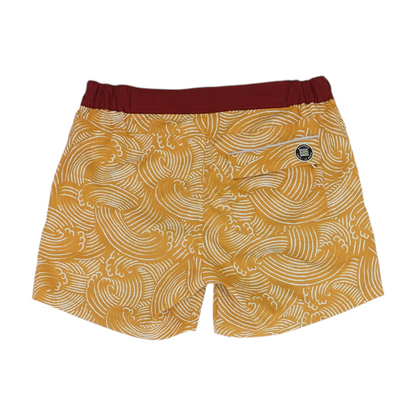 Yellow Abstract Swim Bottom