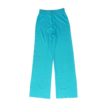 Blue Solid Pants