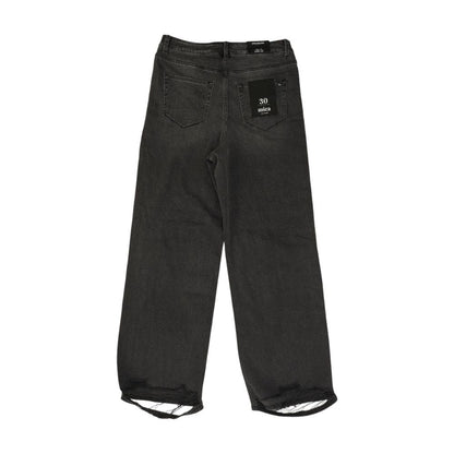 Black High Rise Wide Leg Jeans