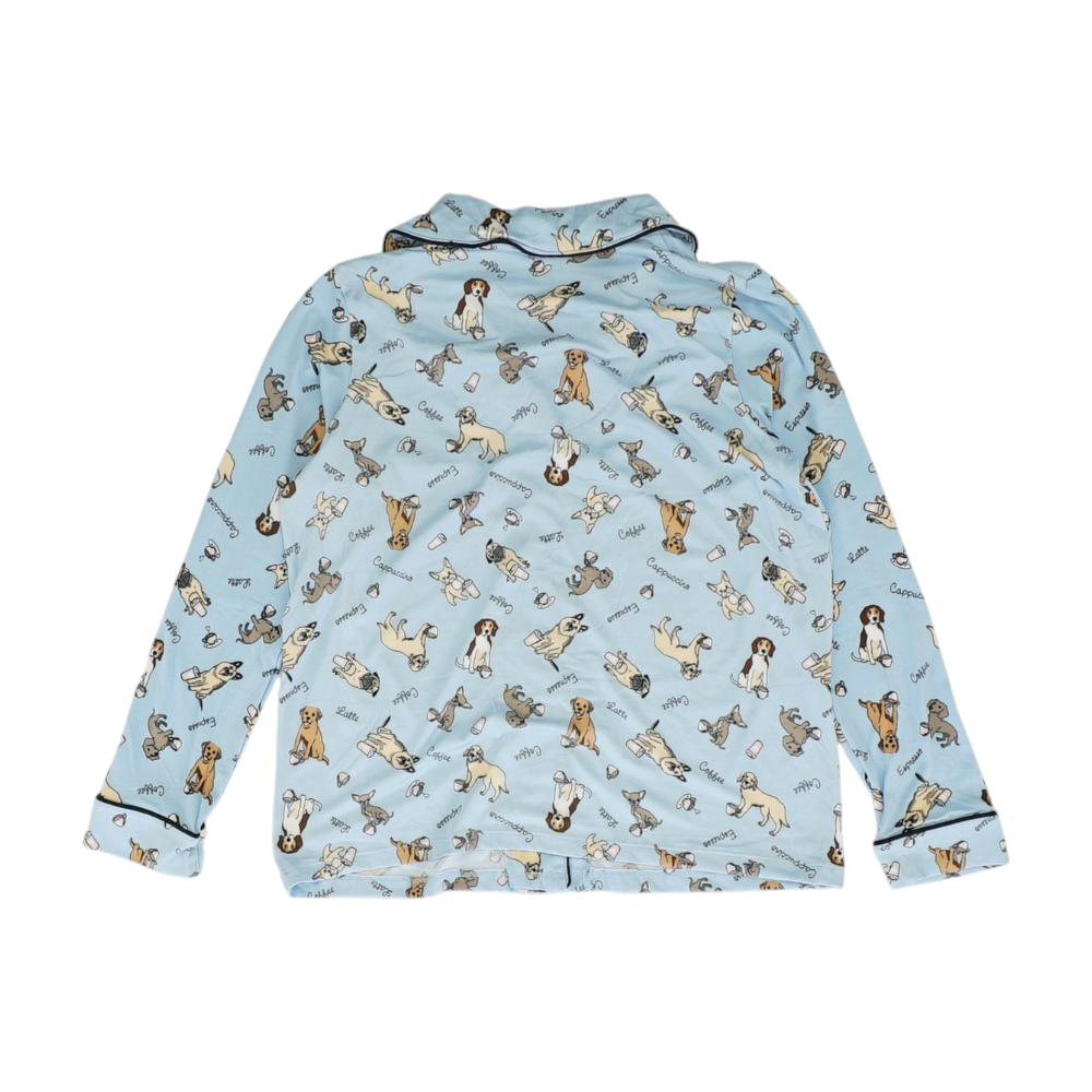 Blue Graphic Pajama Set