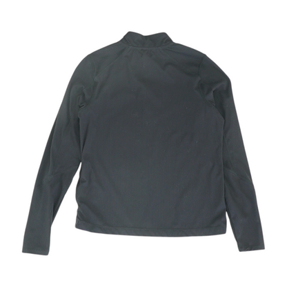 Black Solid 1/4 Zip Pullover