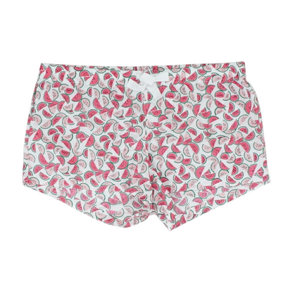 White Graphic Pajama Bottom