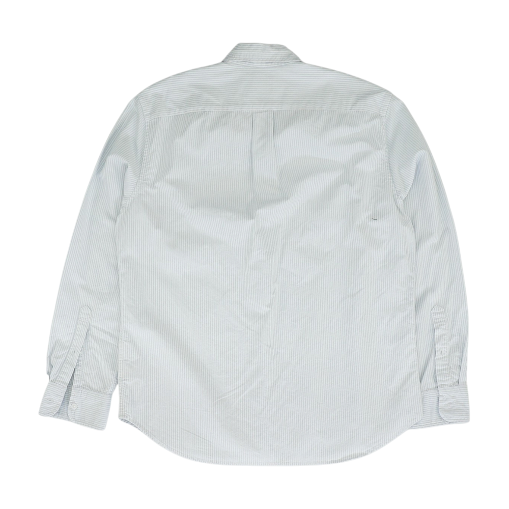 Blue Striped Long Sleeve Button Down