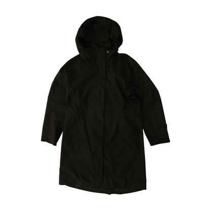 Black Solid Rain Coat