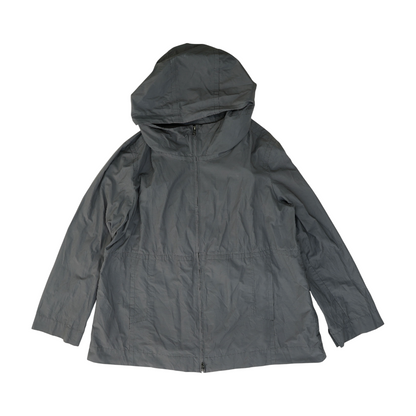 Gray Solid Rain Jacket