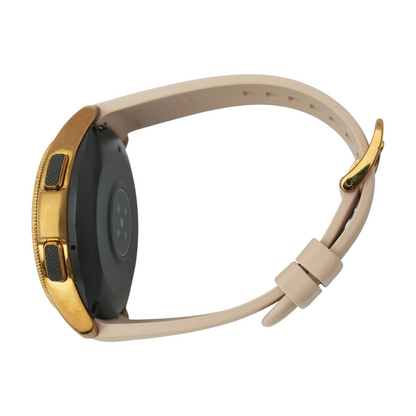 42mm Galaxy Watch Gold Smartwatch Pink Band Small