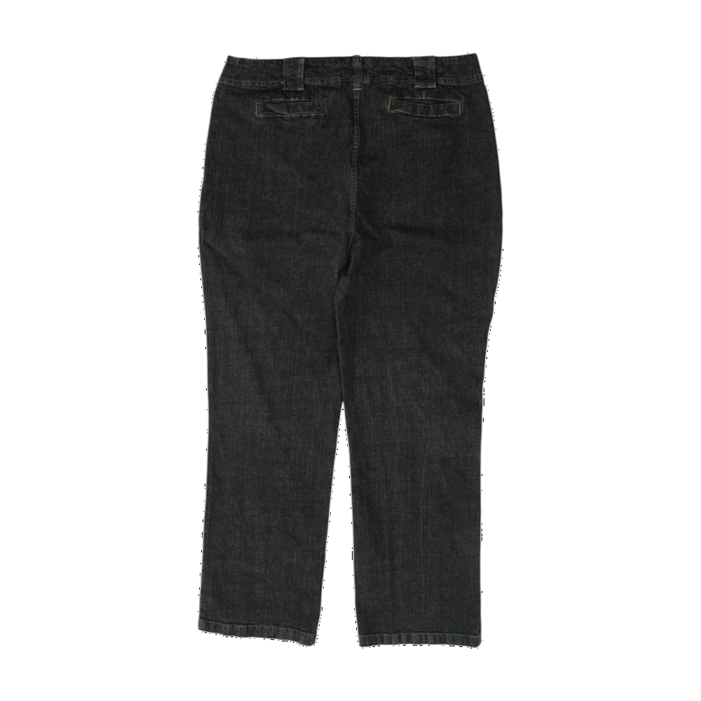 French Cuff Black Straight Jeans – Image 2