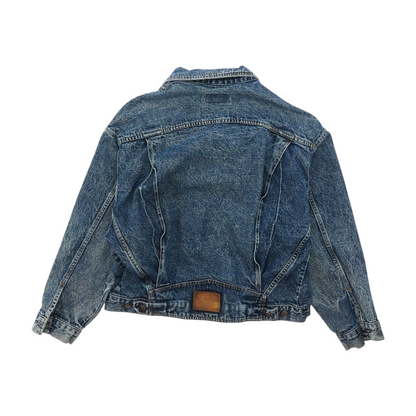 Blue Solid Denim Jacket