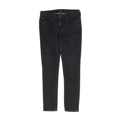 Navy Solid High Rise Skinny Leg Jeans