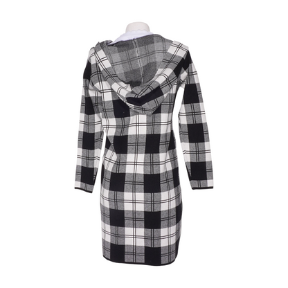 Multi Plaid Cardigan Sweater