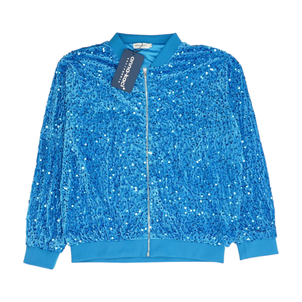 Blue Solid Active Jacket