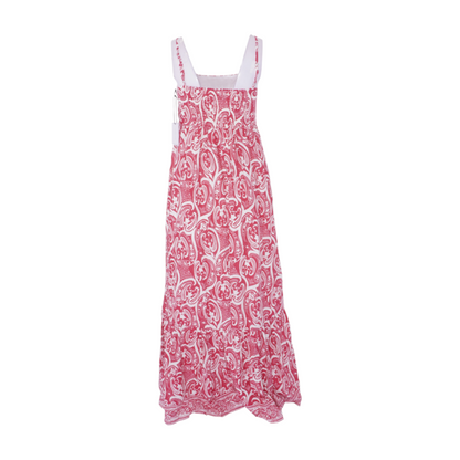 Pink Paisley Maxi Dress