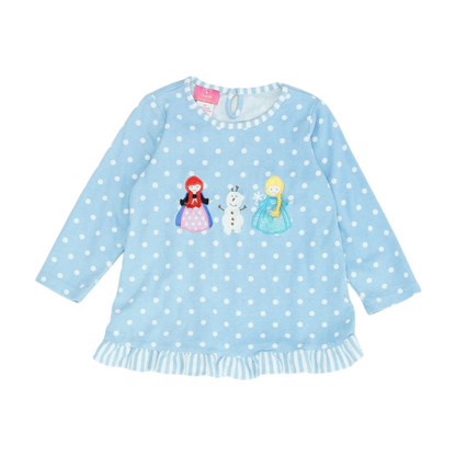 Blue Polka Dot T-Shirt