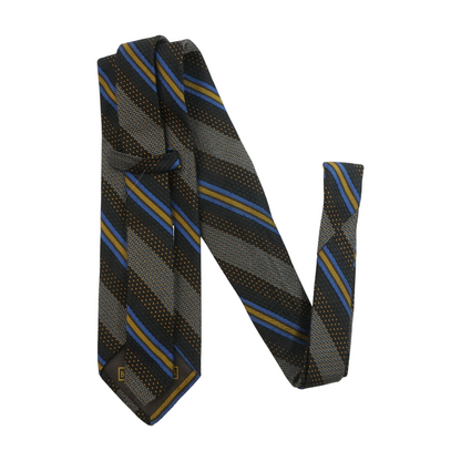 Gray Striped Neck Tie