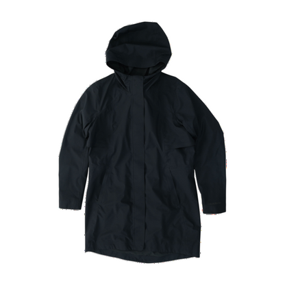Black Solid Rain Jacket