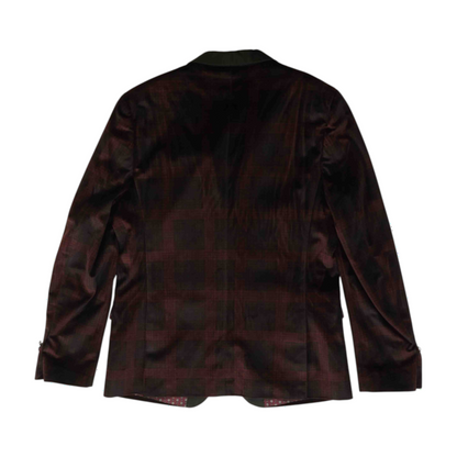 Maroon Plaid Sport Coat