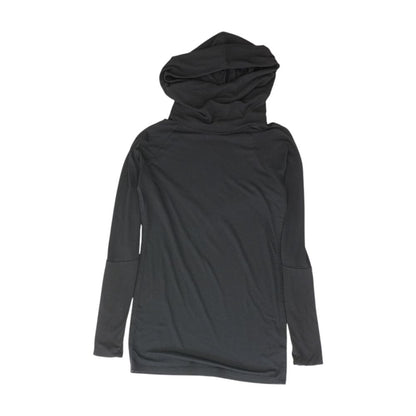 Black Solid Cowl Neck T-Shirt