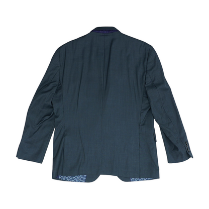 Gray Solid Suit Jacket