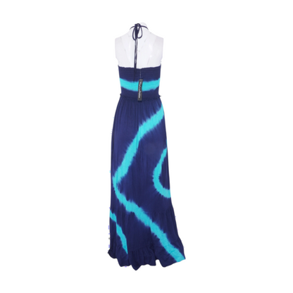 Navy Tie-Dye Midi Dress