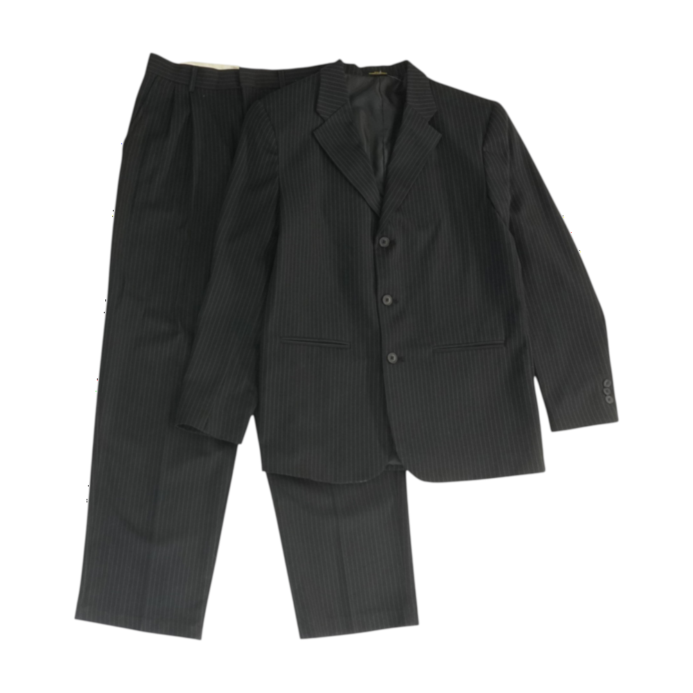 Black Striped 2pc Suit