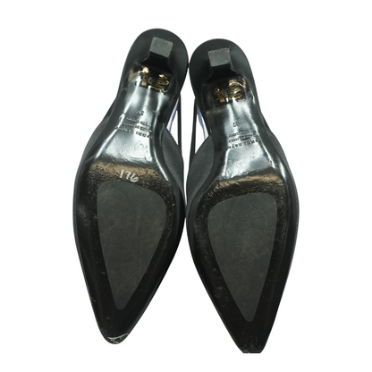 Black Slingback Kitten Heels
