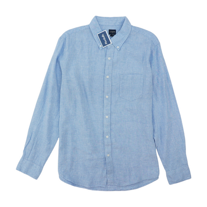 Blue Check Long Sleeve Button Down
