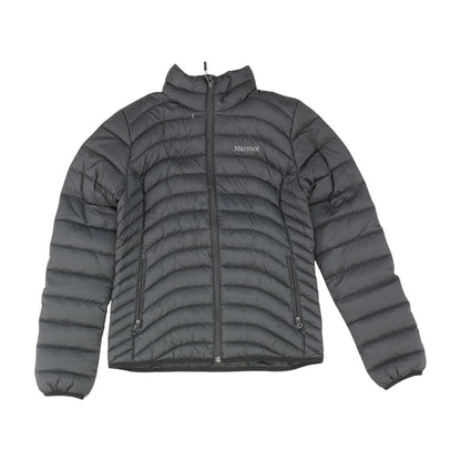 Black Solid Puffer Jacket