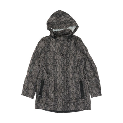 Brown Animal Print Rain Jacket