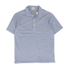 Blue Striped Short Sleeve Polo