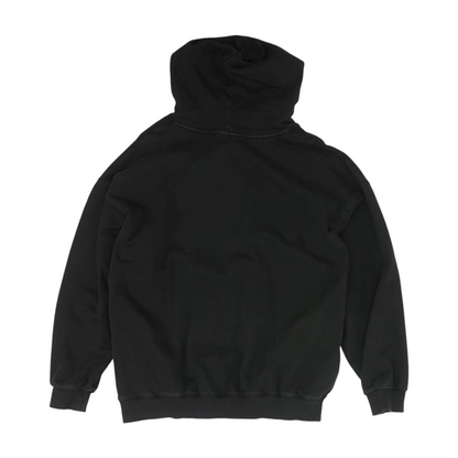 Black Solid Hoodie Pullover