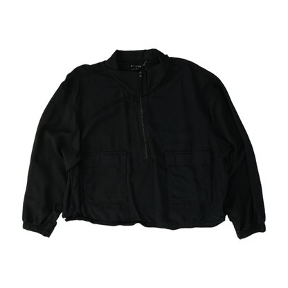 Black Solid 1/4 Zip Pullover