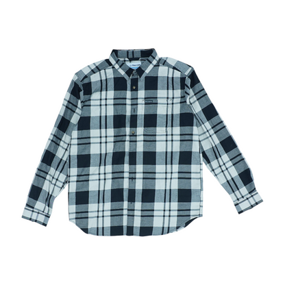 Black Plaid Flannel Button Down