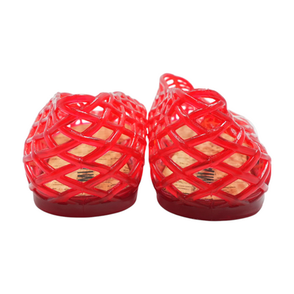 Red Flat Sandals