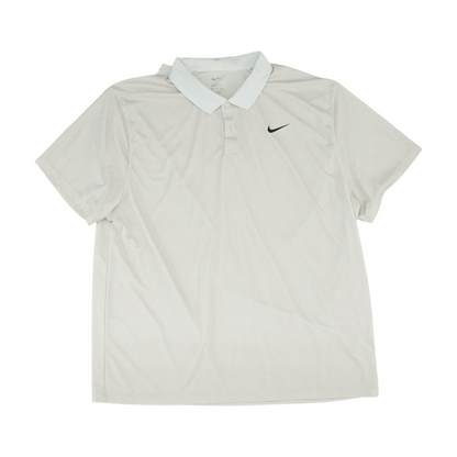 Beige Abstract Short Sleeve Polo