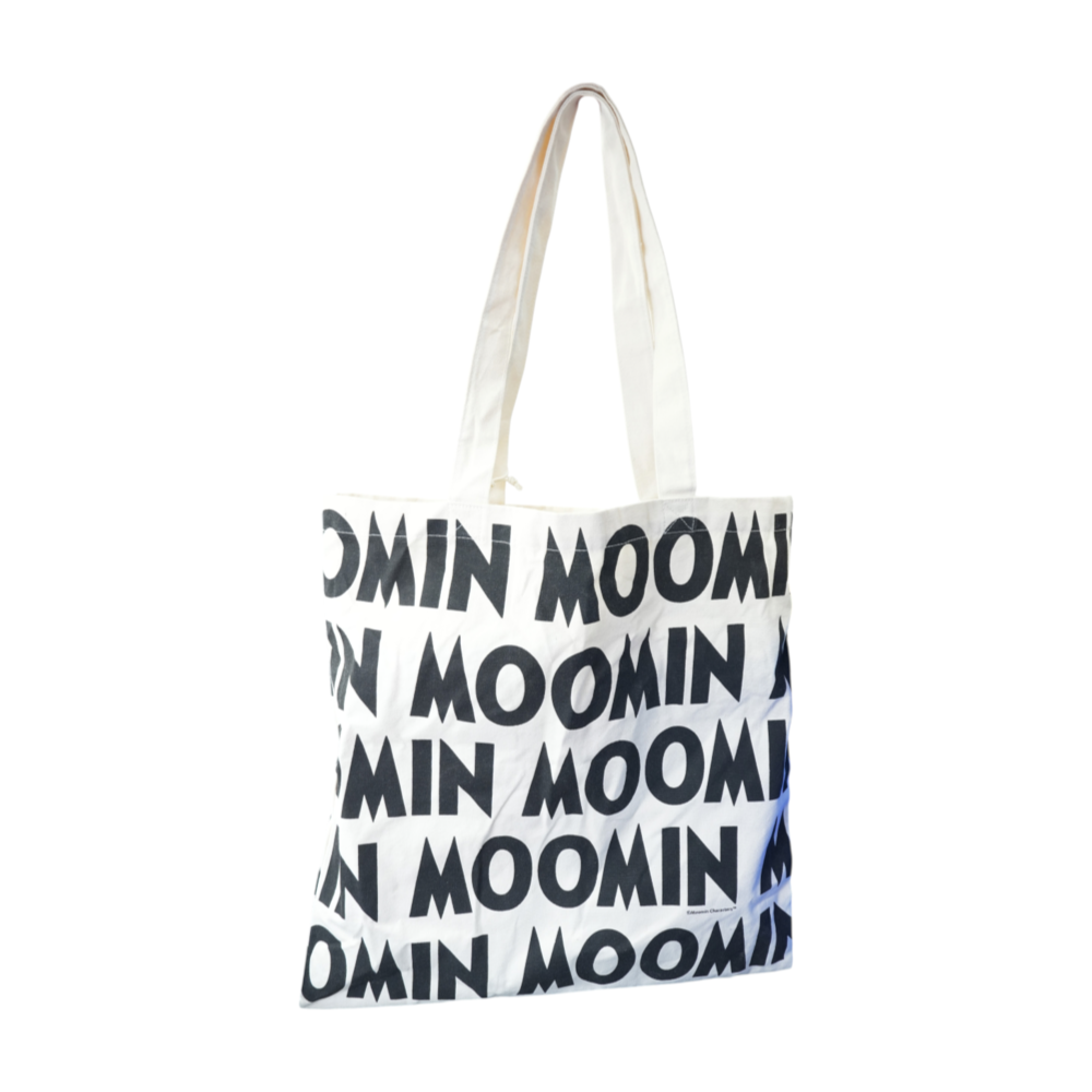 Beige Print Tote Bag