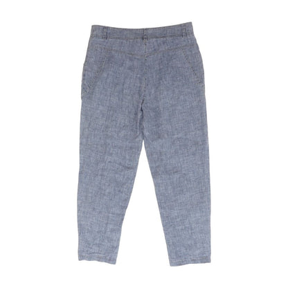 Blue Solid Pants