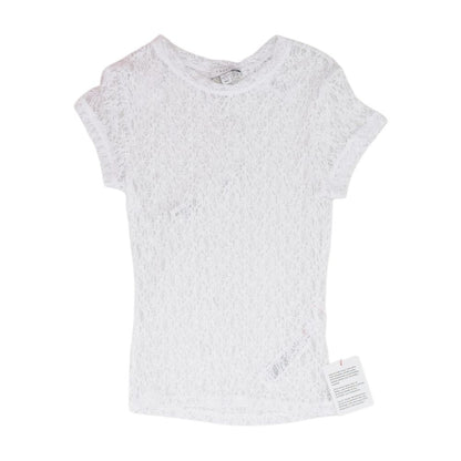 White Misc. Short Sleeve Blouse