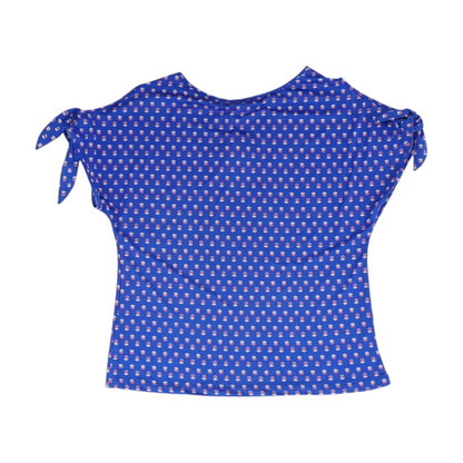 Blue Floral Blouse