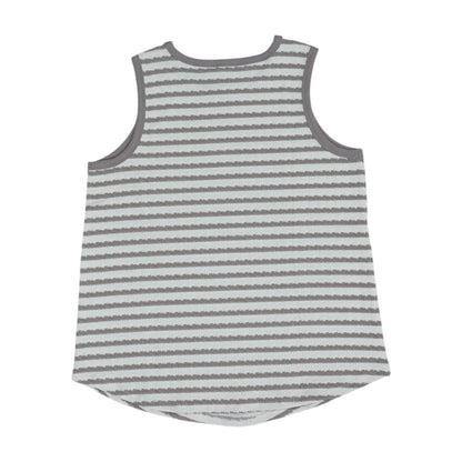 Beige Striped Tank Knit Top