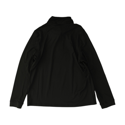Black Solid 1/4 Zip Pullover