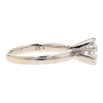 1 ct 14K White Gold Diamond Engagement Ring