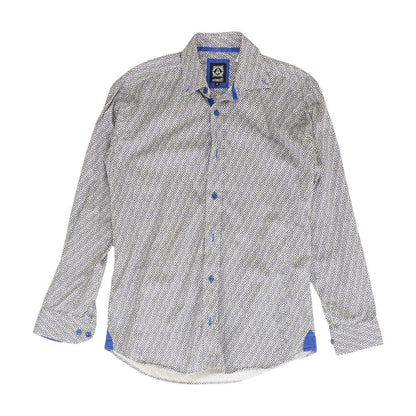 White Misc Long Sleeve Button Down