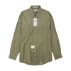Green Striped Long Sleeve Button Down
