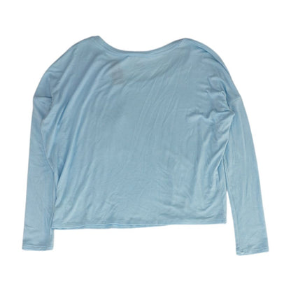 Blue Solid Crewneck T-Shirt