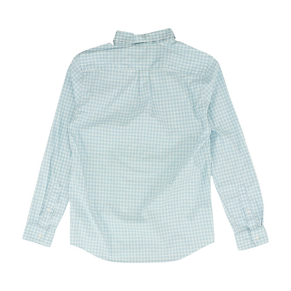Blue Check Long Sleeve Button Down