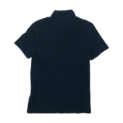 Navy Solid Short Sleeve Polo